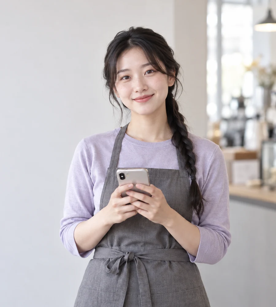 김해 개인돈 대출 상담을 휴대전화로 안내받는 고객